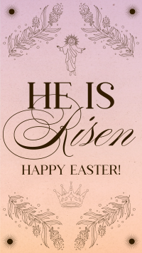 Rustic Easter Sunday Facebook story Image Preview
