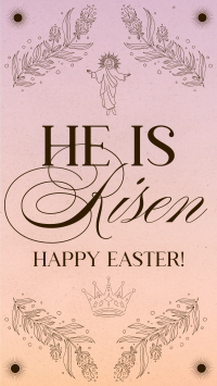 Rustic Easter Sunday Facebook Story Design