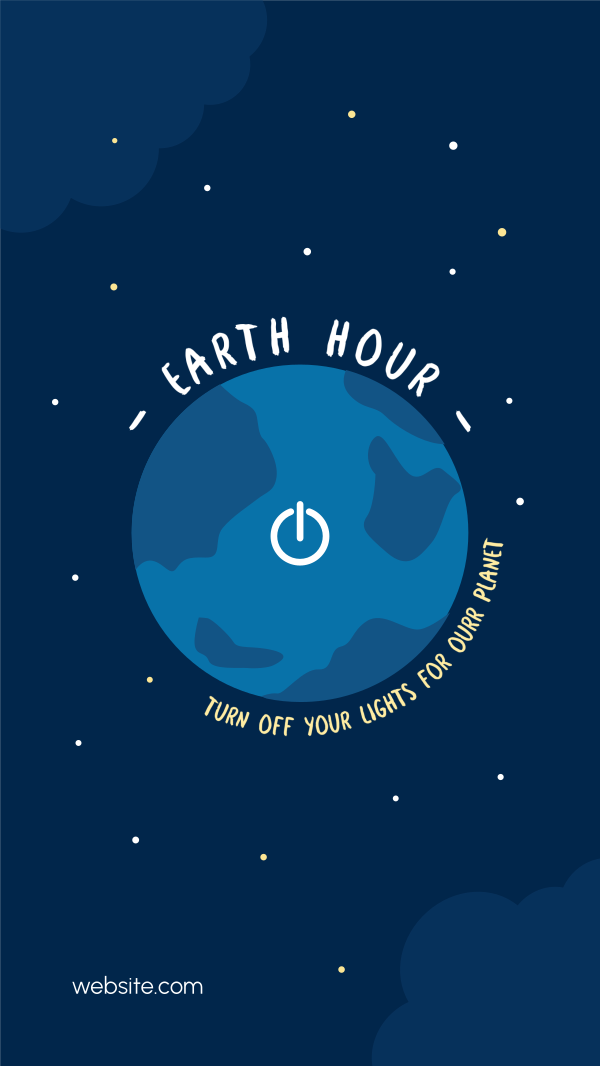 Earth Hour Switch Instagram Story Design Image Preview