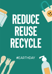 Reduce Reuse Recycle Poster Design