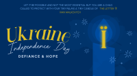 Ukraine Independence Quote Facebook Event Cover Design