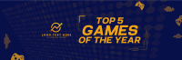 Top games of the year Twitter Header Design