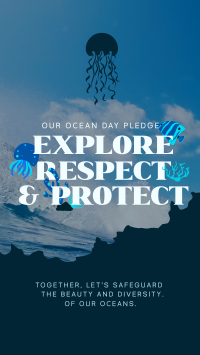 Ocean Day Pledge TikTok Video Image Preview