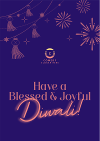 Blessed Diwali Festival Flyer Image Preview