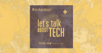 Glass Effect Tech Podcast Facebook ad Image Preview