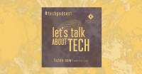 Glass Effect Tech Podcast Facebook Ad Design