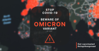 Beware Of Omicron Facebook ad Image Preview
