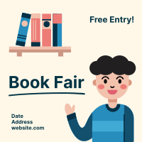 Kids Book Fair Instagram post Image Preview