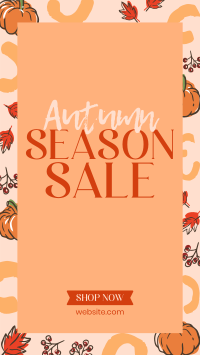 Leaves and Pumpkin Promo Sale Instagram reel Image Preview