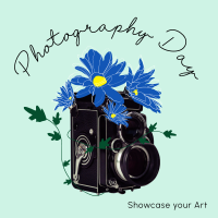 Old Camera and Flowers Instagram post Image Preview