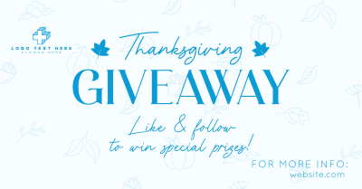 Thanksgiving Day Giveaway Facebook ad Image Preview