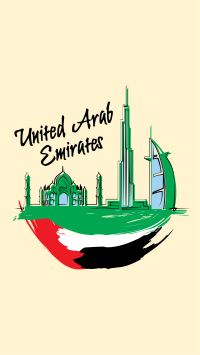 UAE City Scribbles Facebook story Image Preview
