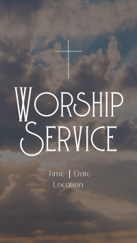 Sunday Worship TikTok video Image Preview