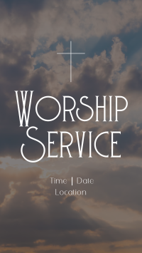 Sunday Worship TikTok Video Image Preview