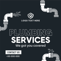 Plumbing Expert Services Instagram Post Design