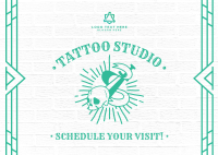 American Trad Tattoo Postcard Image Preview