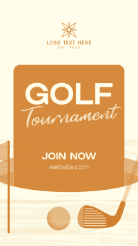 Simple Golf Tournament Facebook story Image Preview