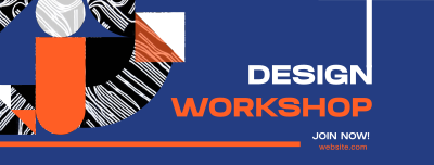 Modern Abstract Design Workshop Facebook cover Image Preview