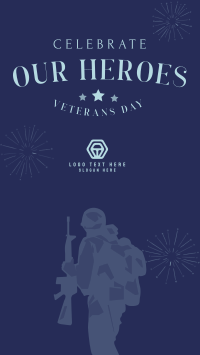 Celebrate Our Heroes Instagram Story Design
