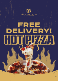 Pizzeria Pizza Delivery Poster Preview