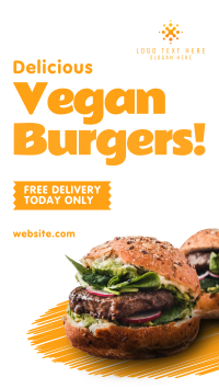 Vegan Burgers Instagram reel Image Preview