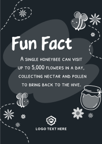 Bee Day Fun Fact Poster Design
