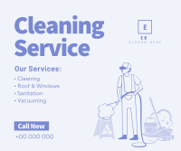 Professional Cleaner Services Facebook Post Design