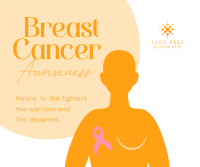 Breast Cancer Warriors Facebook Post Design