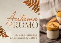 Autumn Coffee Promo Postcard Image Preview