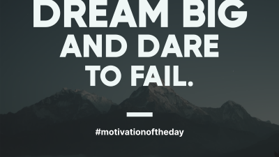 Dream Big Motivation Facebook event cover Image Preview
