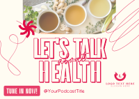 Health Wellness Podcast Postcard Preview