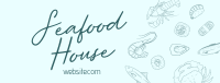 Seafood Minimalist Script Facebook cover Image Preview