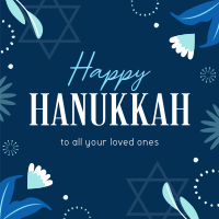 Elegant Hanukkah Night Instagram post Image Preview