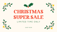 Christmas Super Sale Facebook Event Cover Design