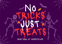 Halloween Special Treat Postcard Image Preview