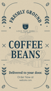 Vintage Rustic Coffee Facebook Story Design