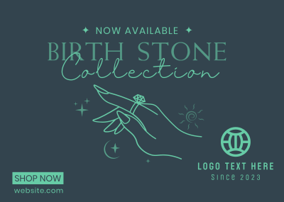 Birth Stone Postcard Image Preview