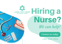 Nurse for Hire Postcard Design