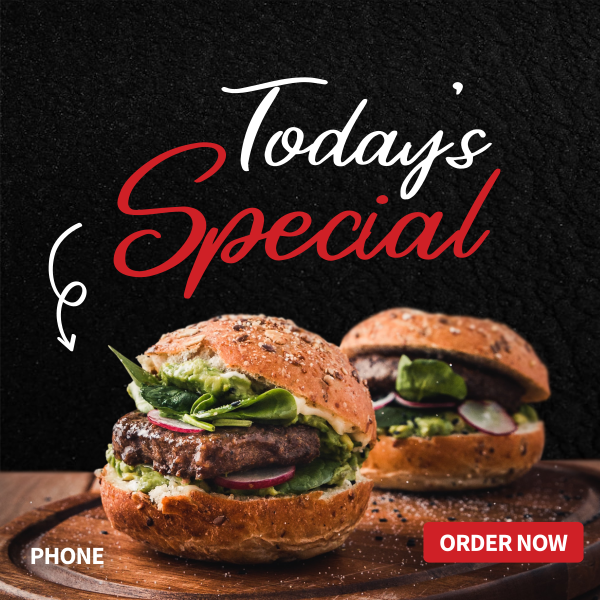 Veggie Burger Instagram Post Design Image Preview