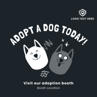 Adopt A Dog Today Instagram Post Design