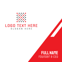 Red Dots Business Card Design