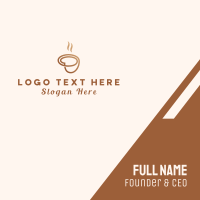 Coffee Cup Business Card Design