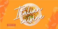 Taste Of Italy Twitter Post Design