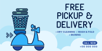 Laundry Pickup and Delivery Twitter post Image Preview