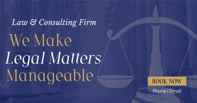 Making Legal Matters Manageable Facebook ad Image Preview