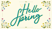 Floral Hello Spring Animation Image Preview