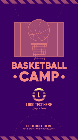 Basketball Camp Instagram story Image Preview