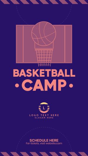 Basketball Camp Instagram story Image Preview