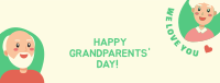 We Love You Grandparents Facebook Cover Design
