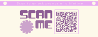 Fun Minimalist QR Promo Facebook Cover Preview